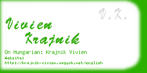 vivien krajnik business card